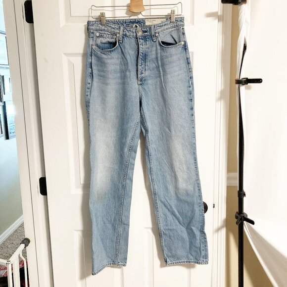 Rag & Bone Alex High Rise Straight Jean Lucy Wash Size 29 - Picture 1 of 10